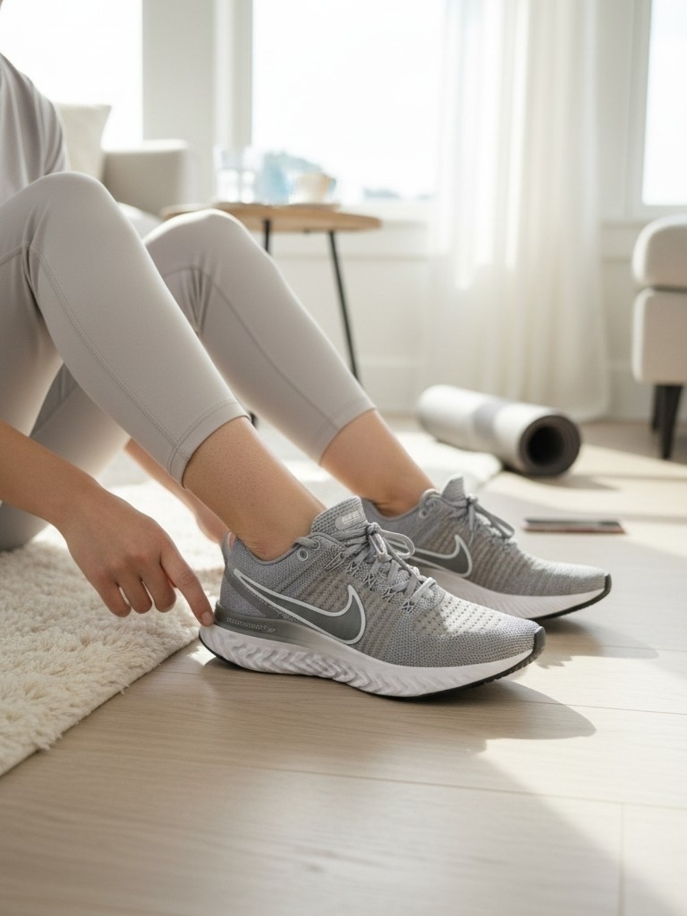 Nike React Infinity Run FK 2 CT2423-001 Particle Grey Fog New Women Sz 9